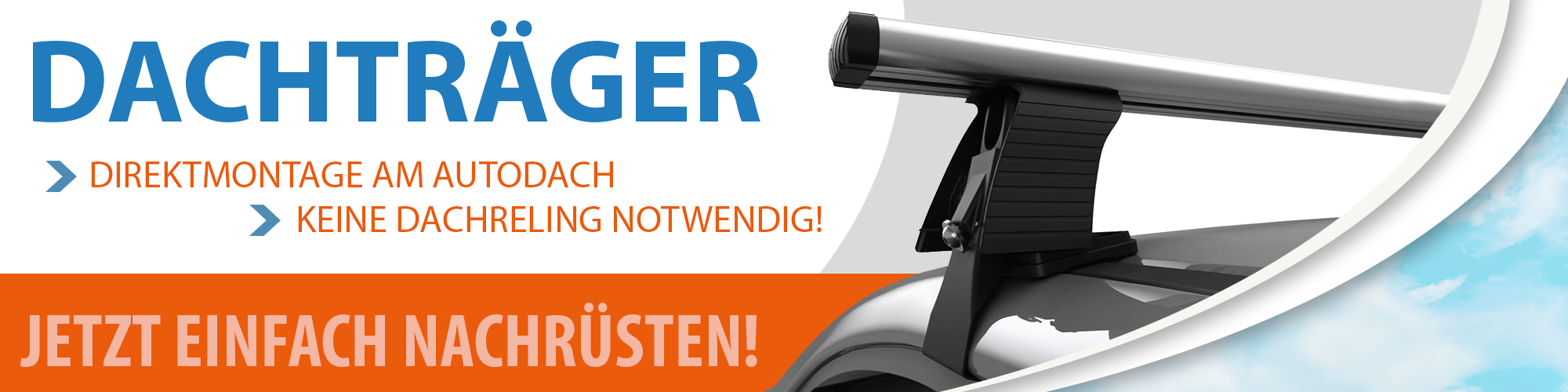 Dachträger direkt am Autodach anbringen