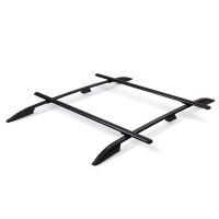 Dachträger passend für Mercedes GLK ab 2008-2015 offene Dachreling 130 cm Schwarz