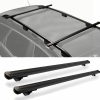 Dachträger passend für RENAULT CLIO IV Kombi ab Baujahr 2012 V1 in schwarz
