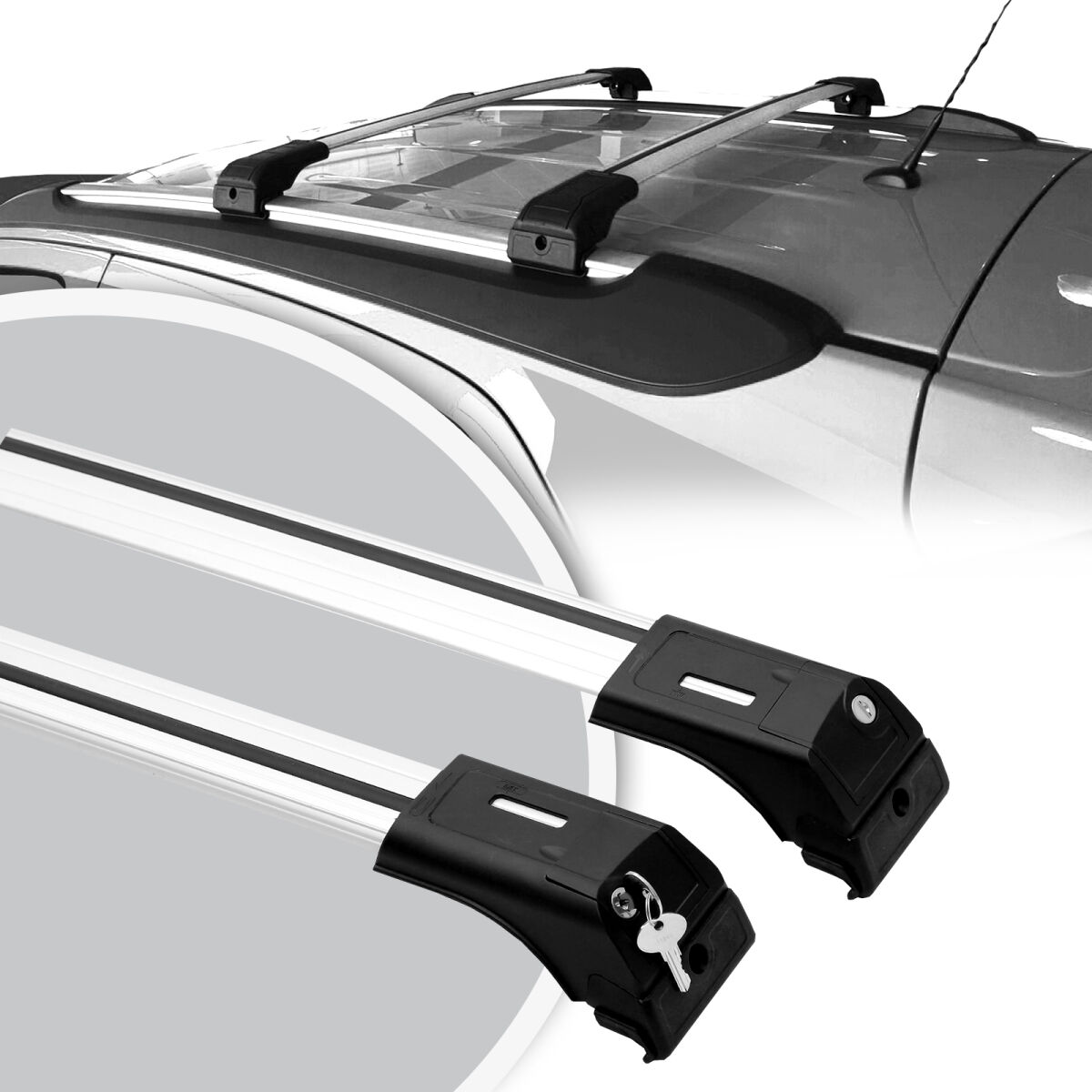 Dachträger für BMW 3er TOURING (F31) ab Bj. 2012 V2 in Silber