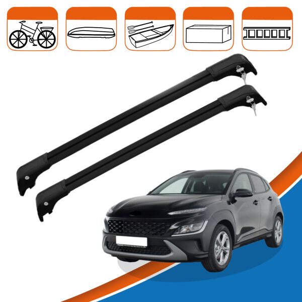 2 Stück Auto Querträger Dachträger Für Hyundai Kona/Kona EV 2017-2020