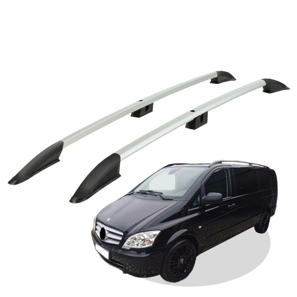 Dachreling passend für Mercedes Benz Vito L1 Baujahr ab 2003-2014 Grau