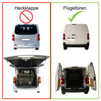 Dachreling passend für Toyota Proace Verso L3 Flügeltüren ab 2016 (Grau) mit ABE