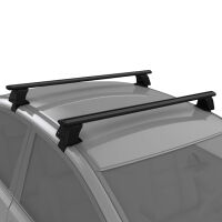 Dachträger passend für Chevrolet / Daewoo Nubira I Limousine Baujahr 1997-2002 V3 in schwarz (Montage am Türrahmen)