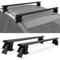 Dachträger passend für Kia Carens 5-türer Baujahr ab 2013 V3 in schwarz (Montage am Türrahmen)