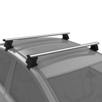 Dachträger passend für Tata Vista 5-türer Baujahr ab 2010 V3 in silber (Montage am Türrahmen)