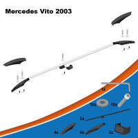 Dachreling passend für Mercedes Benz Vito L3  Baujahr ab 2003-2014 Aluminium mit TÜV und ABE