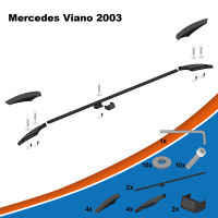 Dachreling passend für Mercedes Benz Viano L3  Baujahr ab 2003-2014 Schwarz mit TÜV und ABE
