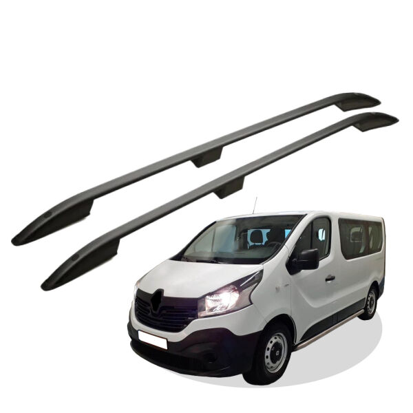 Dachreling passend für Renault Trafic L1 Baujahr ab 2015 (Schwarz) mit ABE