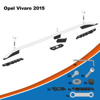 Dachreling passend für Opel Vivaro L1 Baujahr ab 2015 Aluminium mit TÜV und ABE