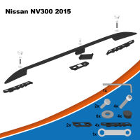 Dachreling passend für Nissan NV300 L2  Baujahr ab 2015 (Schwarz) mit ABE