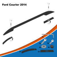 Dachreling passend für Ford Courier Baujahr 2014 Schwarz mit TÜV und ABE